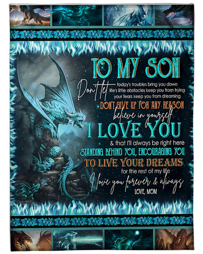Special blanket for Son - From Mom blanket