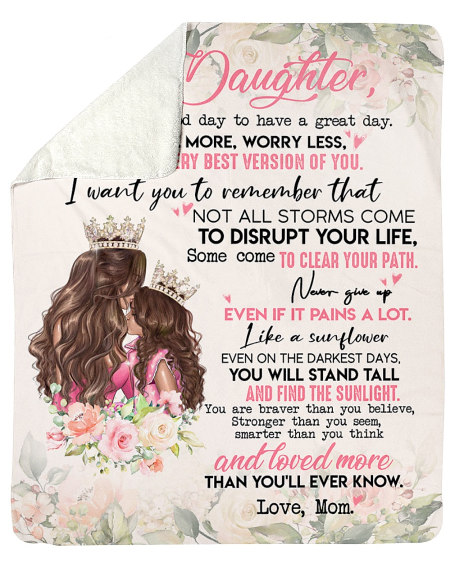 Special blanket for Daughter - From Mom blanket (SKUB06-120)