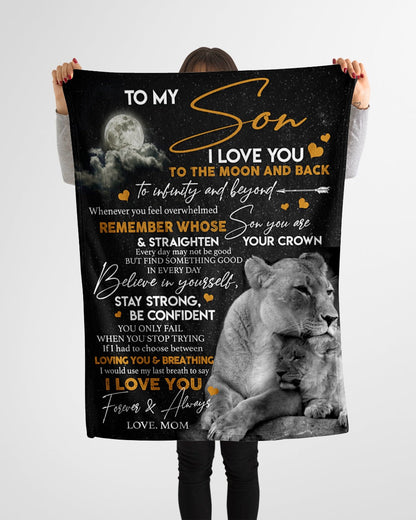Special blanket for Son - From Mom blanket (SKU2609-149)