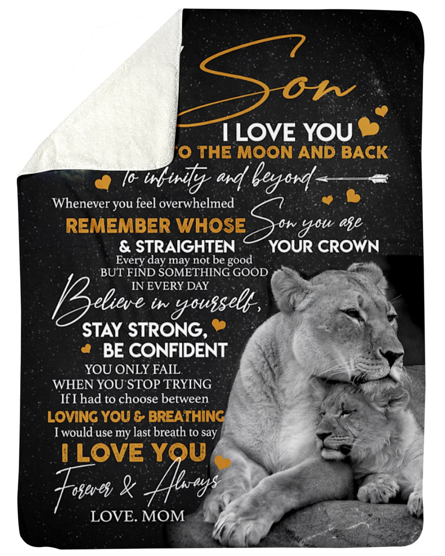 Special blanket for Son - From Mom blanket (SKU2609-149)