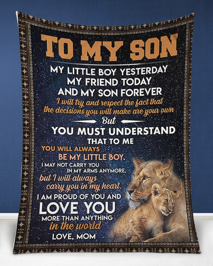 Special blanket for Son - From Mom blanket