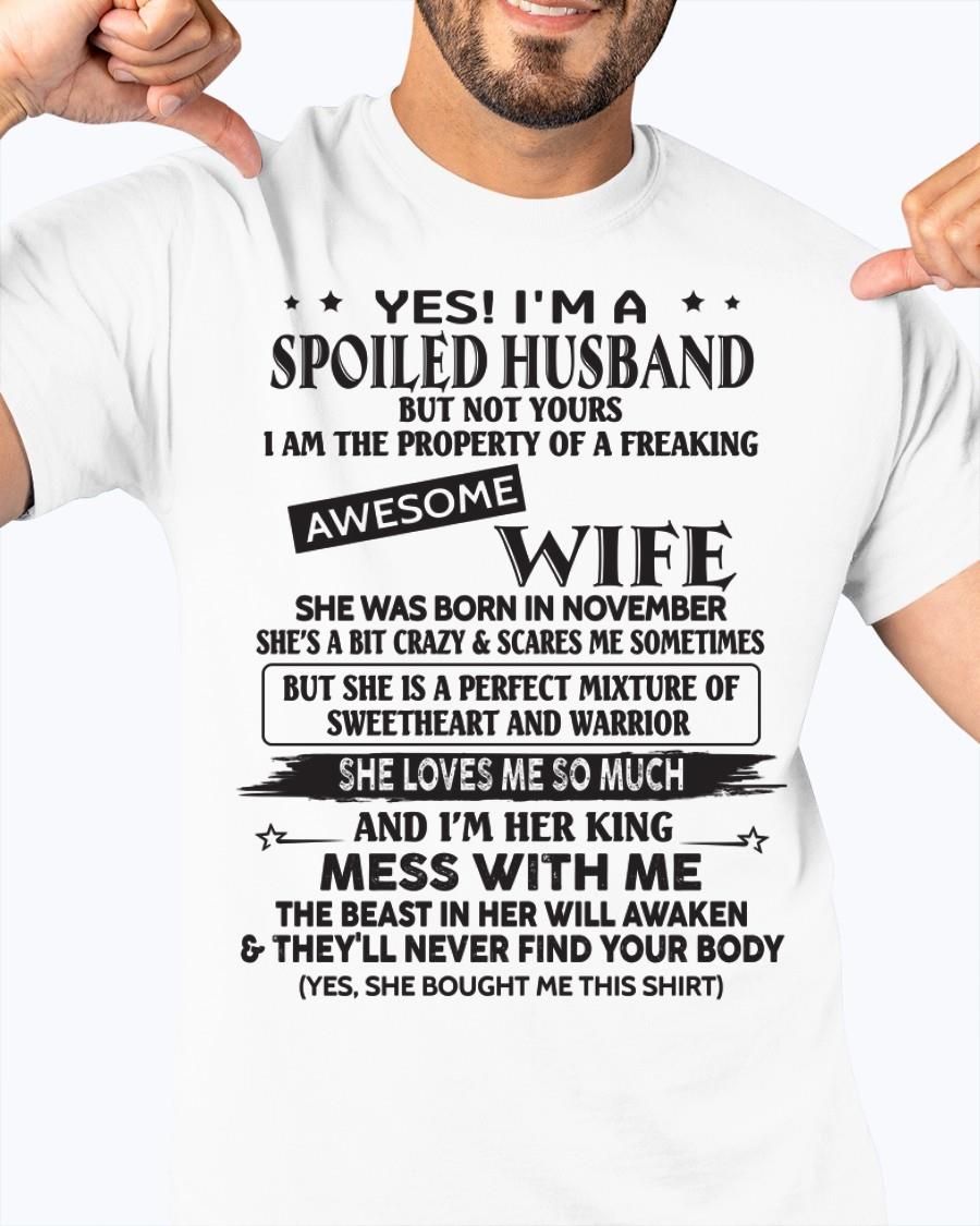 November - Awesome wife born in November - Special gift for your husband - HL11 (SKU06-03)