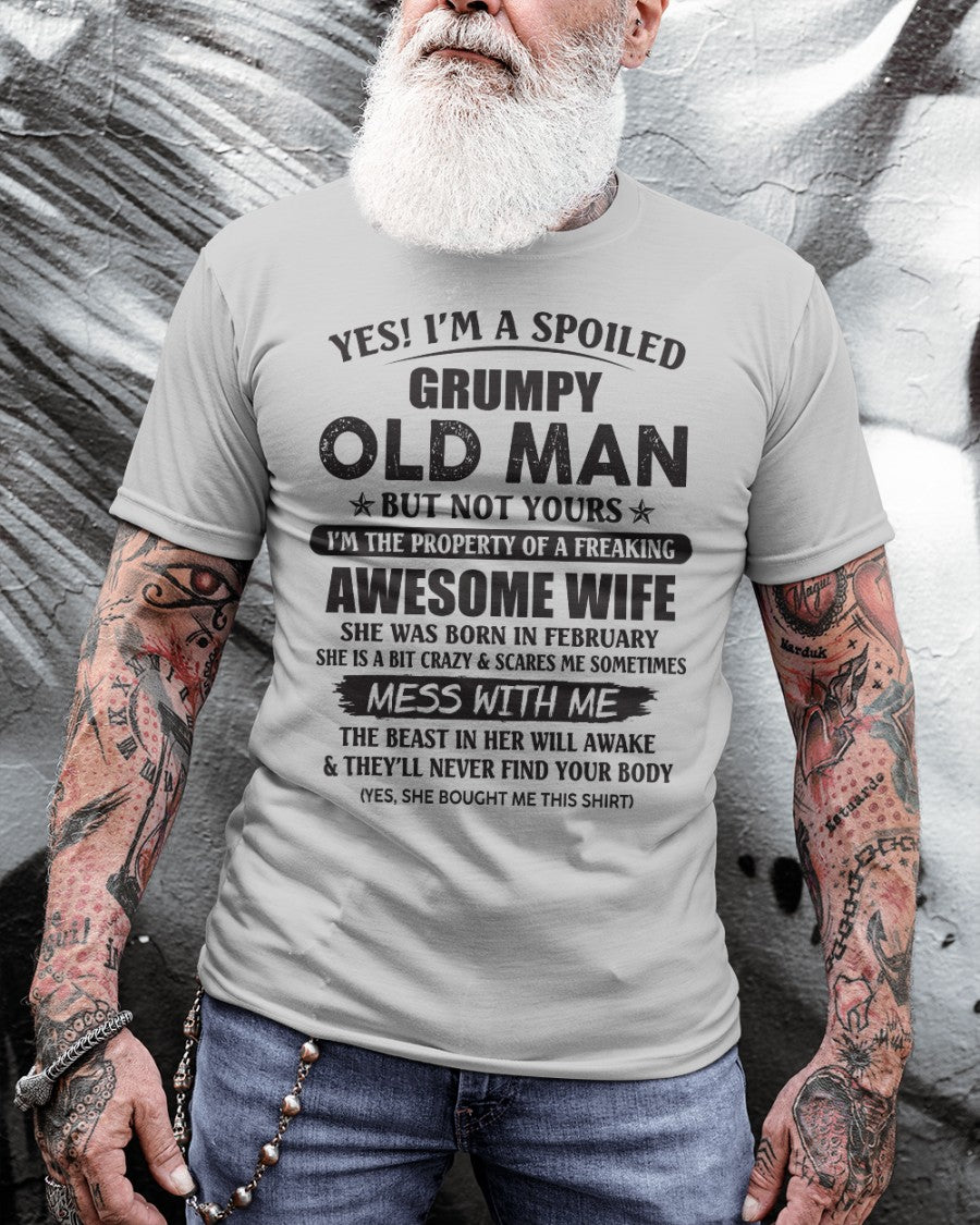 Awesome wife February - Perfect gift for your husband - HL02 (SKU96-68-02)