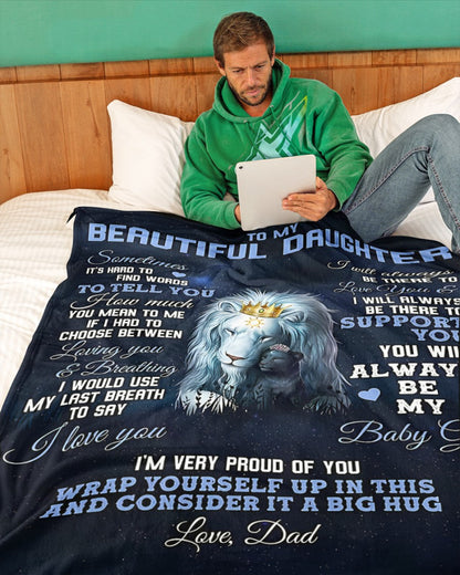 Special Gift For Your Daughter Blanket - From Dad (SKUB10-71) FULL