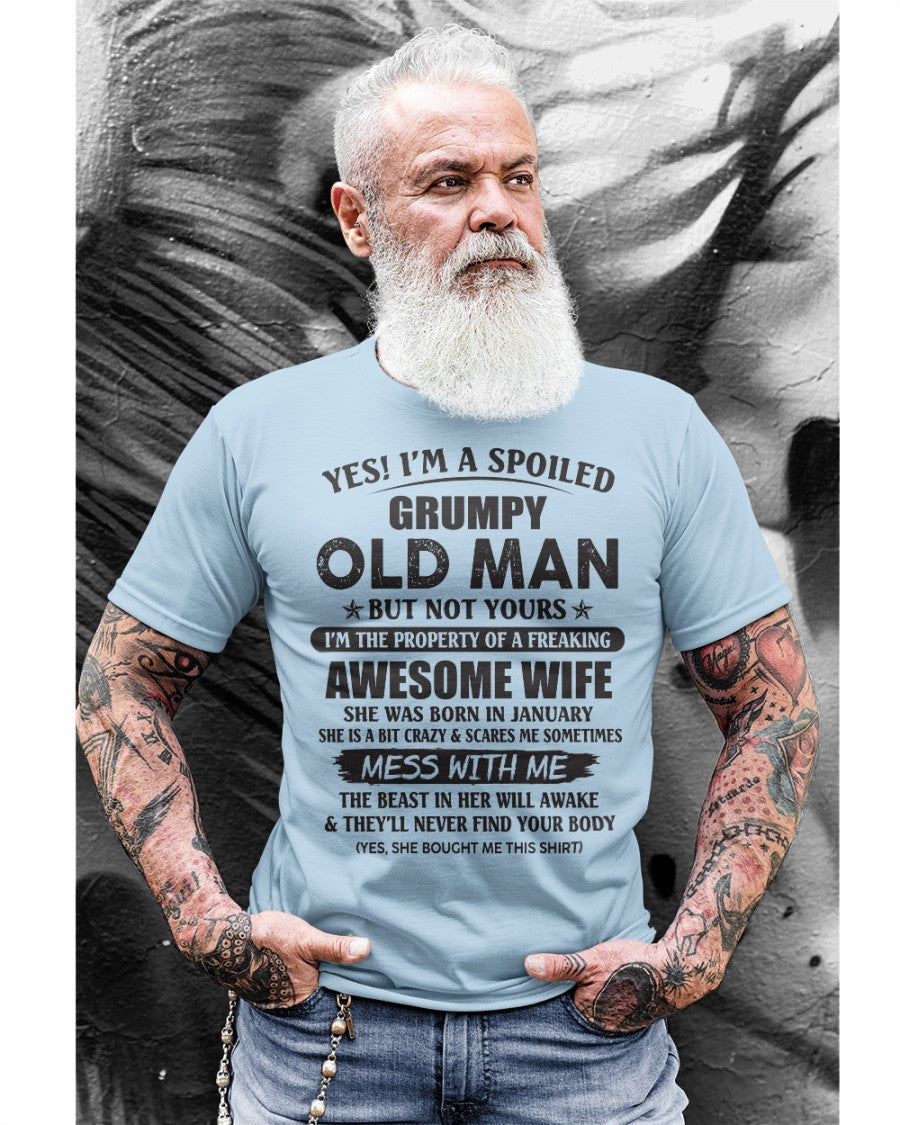 Awesome wife January - Perfect gift for your husband - HL01 (SKU96-68-01)