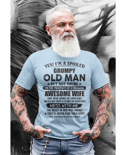 Awesome wife January - Perfect gift for your husband - HL01 (SKU96-68-01)