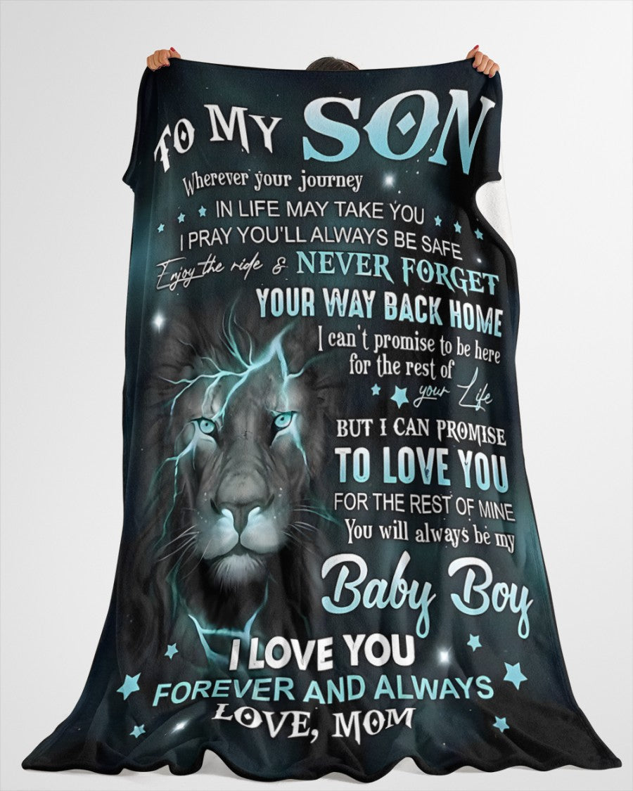 Special Gift For Your Son Blanket - From Mom (SKUB11-64) FULL