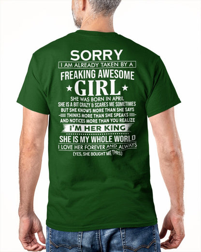 (Apr) Awesome Girl - Special gift for your boyfriend, husband - HL04 (SKU.US.02)