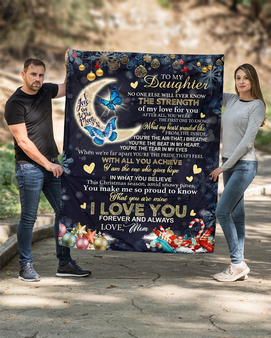 Special gift for your daughter Blanket -  from mom (SKU-CHAU-B09)