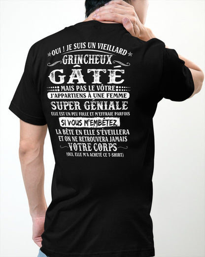 Vieillard grincheux gâté - cadeau parfait pour votre mari – HL00 (SKU07-51)