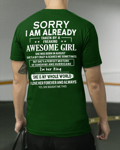 August Awesome Girl - Gifts for your boyfriend, husband - HL08 (SKU.US.01)