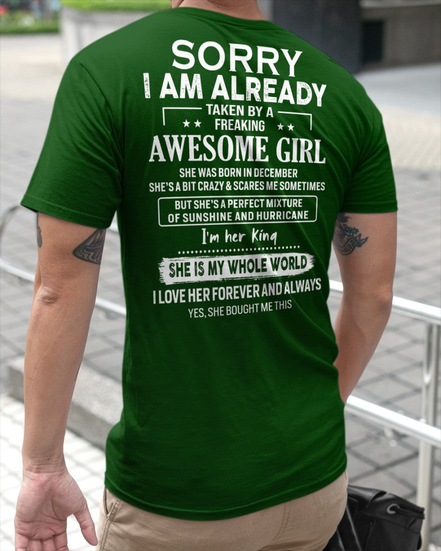December Awesome Girl - Gifts for your boyfriend, husband - HL12 (SKU.US.01)