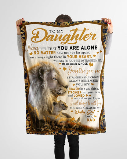 Love Your Dad Blanket - Gift For Daughter From Dad - To My Daughter