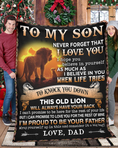 To my Son Love, from dad - Blanket