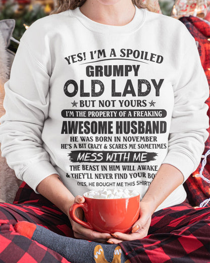 Awesome husband November – Perfect gift for your wife – HL11 (SKU07-86-11)