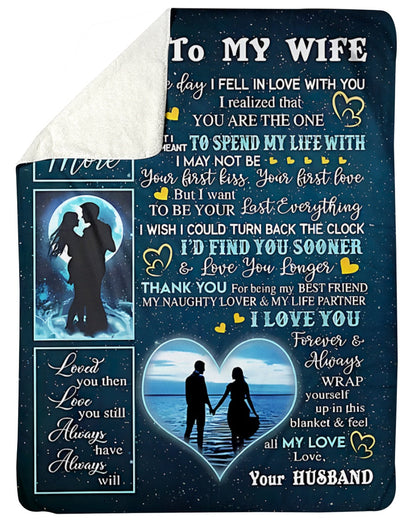 Special Gift For Your Wife Blanket - From Husband (SKU-CHAU-B11)