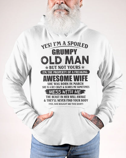 Awesome wife March - Perfect gift for your husband - HL03 (SKU96-68-03)