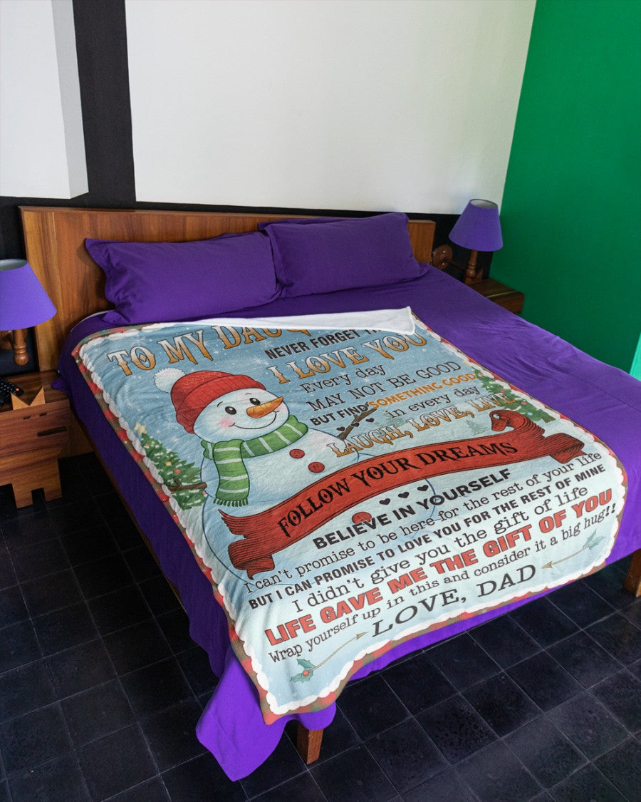 BLANKET FOR DAUGHTER FROM DAD – XMAS GIFT - FULL (SKUB11-19)