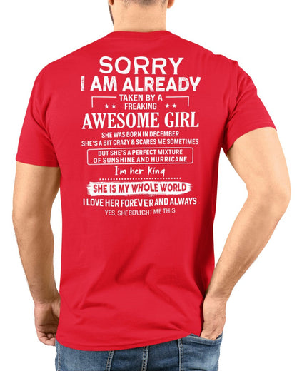 December Awesome Girl - Gifts for your boyfriend, husband - HL12 (SKU.US.01)