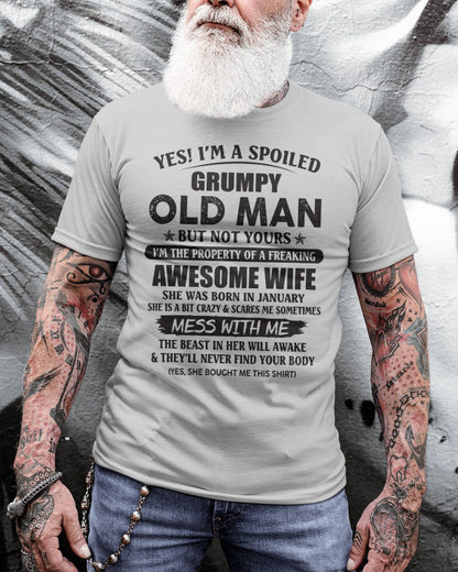 Awesome wife January - Perfect gift for your husband - HL01 (SKU96-68-01)