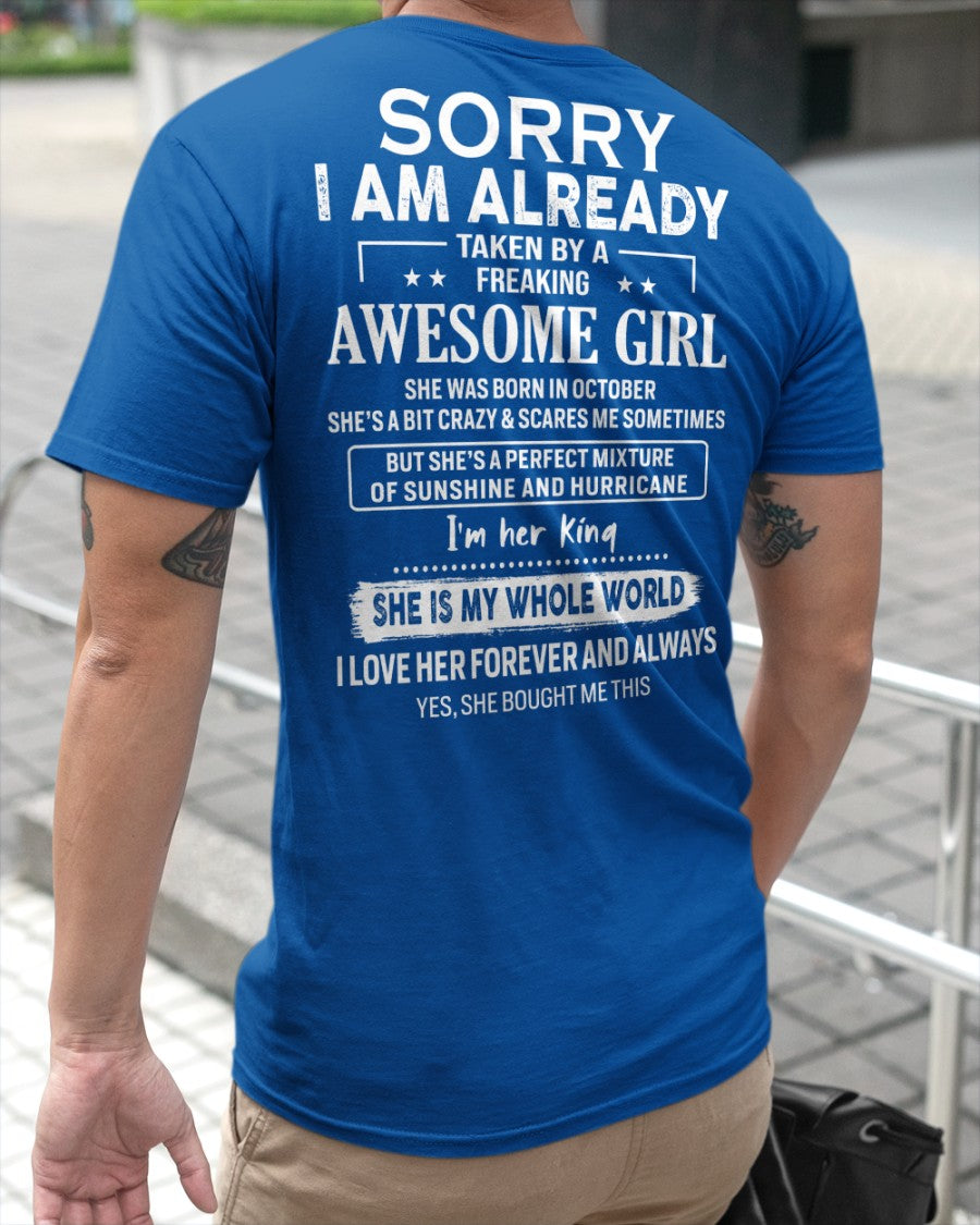 October Awesome Girl - Gifts for your boyfriend, husband - HL10 (SKU.US.01)