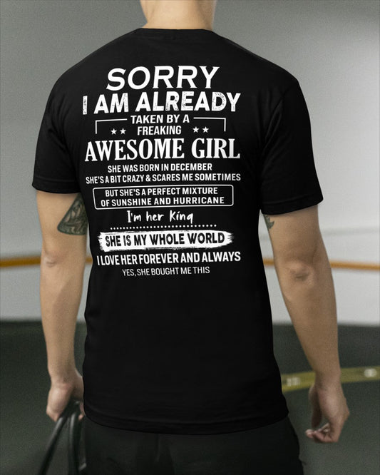 December Awesome Girl - Gifts for your boyfriend, husband - HL12 (SKU.US.01)
