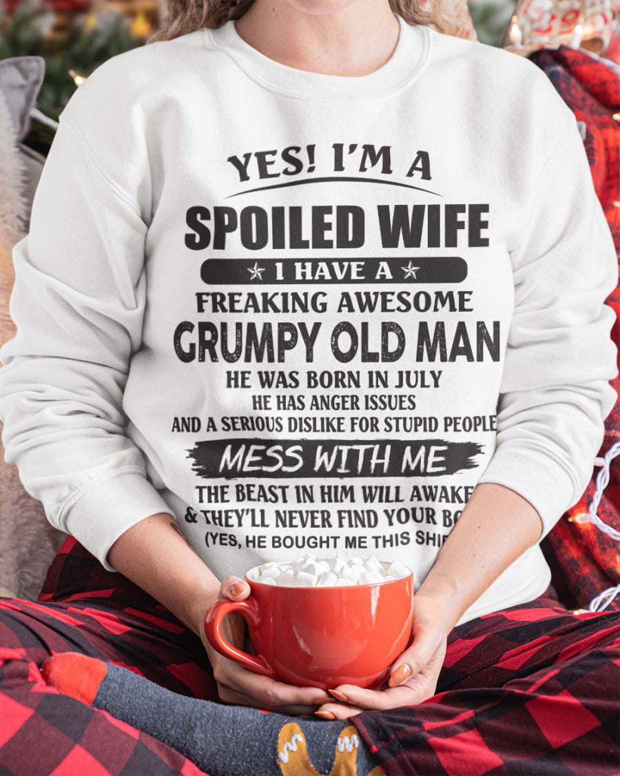 Awesome husband was born July - Gift for girlfriend, Gift for wife from husband - Perfect gift for your wife - HL07 (SKU11-52-07)