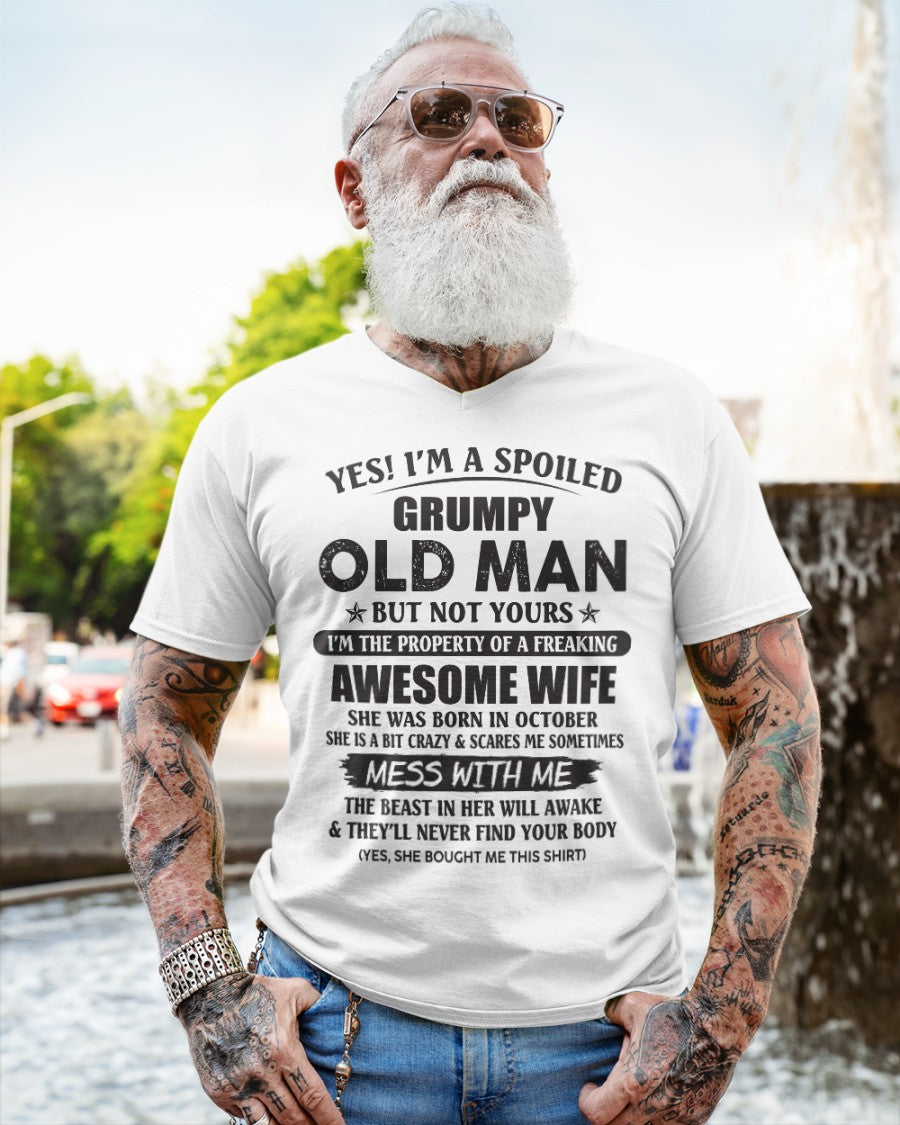 Awesome wife October - Perfect gift for your husband - HL10 (SKU96-68-10)