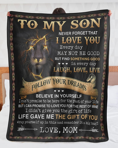 Special Gift For Your Son Blanket - From Mom (SKUB09-12)