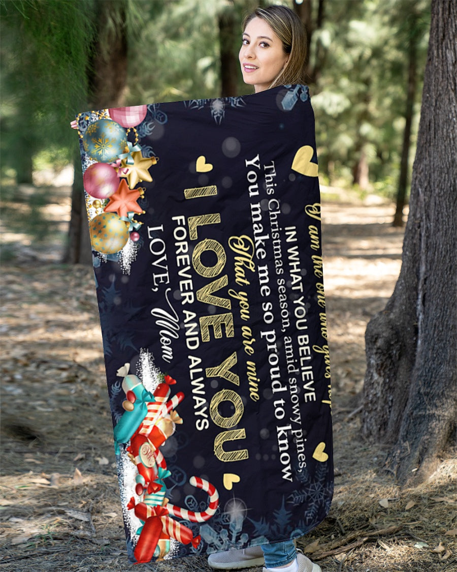 Special gift for your daughter Blanket -  from mom (SKU-CHAU-B09)
