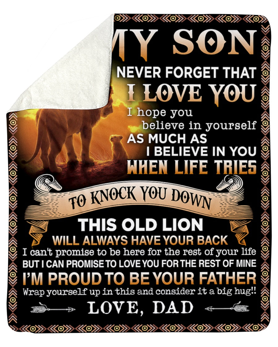 To my Son From Dad - Blanket (SKUB06-54)