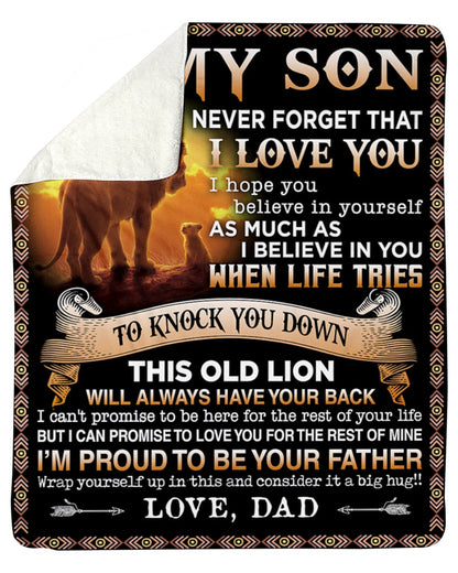 To my Son From Dad - Blanket (SKUB06-54)