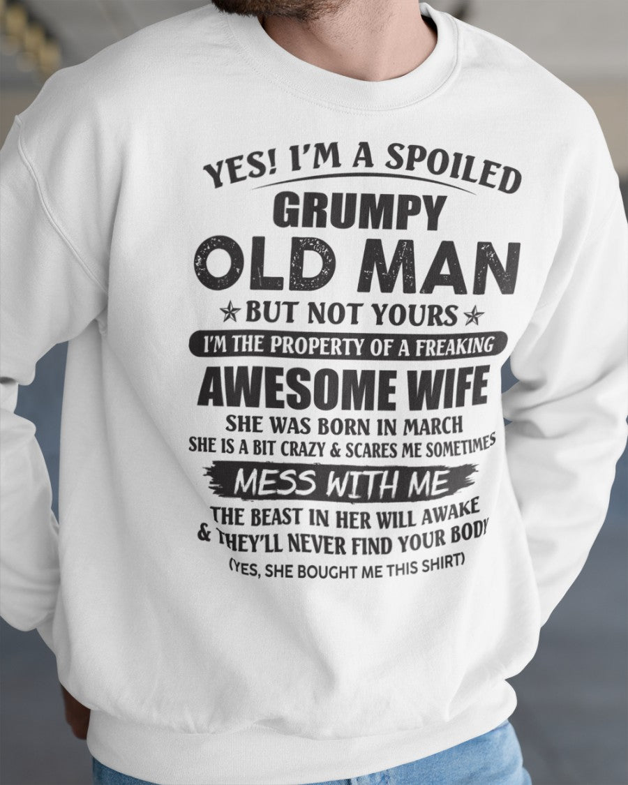 Awesome wife March - Perfect gift for your husband - HL03 (SKU96-68-03)