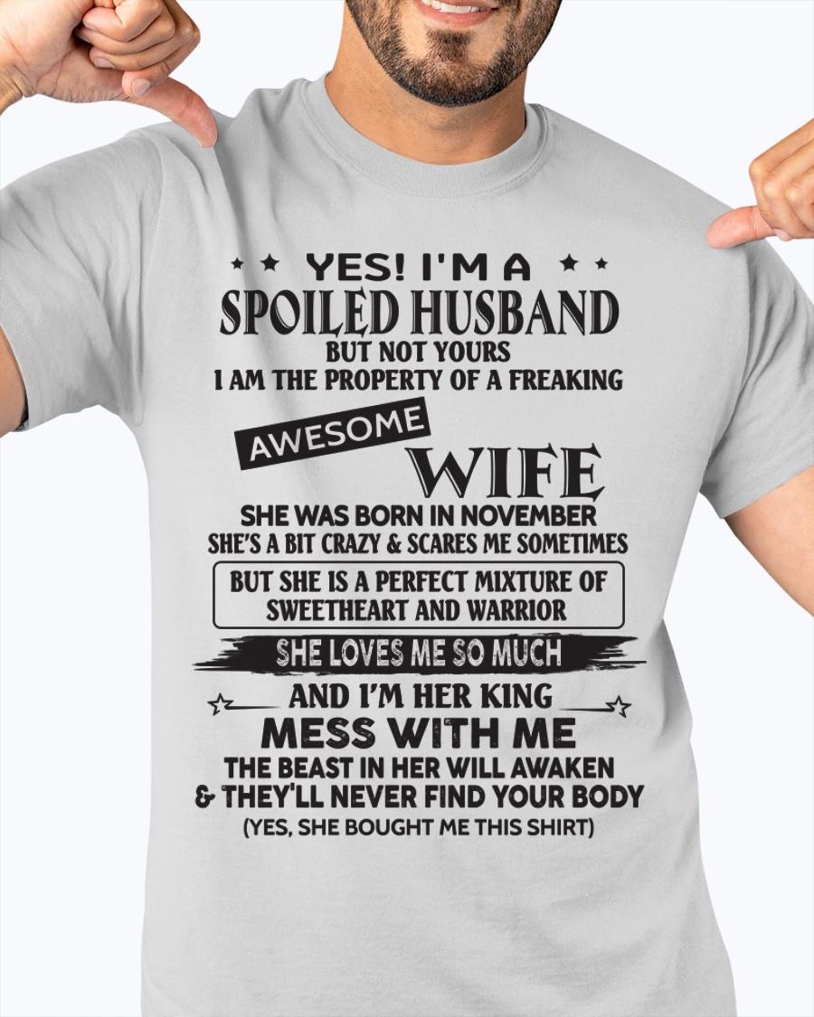 November - Awesome wife born in November - Special gift for your husband - HL11 (SKU06-03)