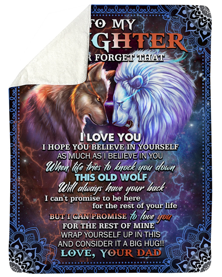 Special blanket for Daughter - From Dad blanket (SKUB11-75)