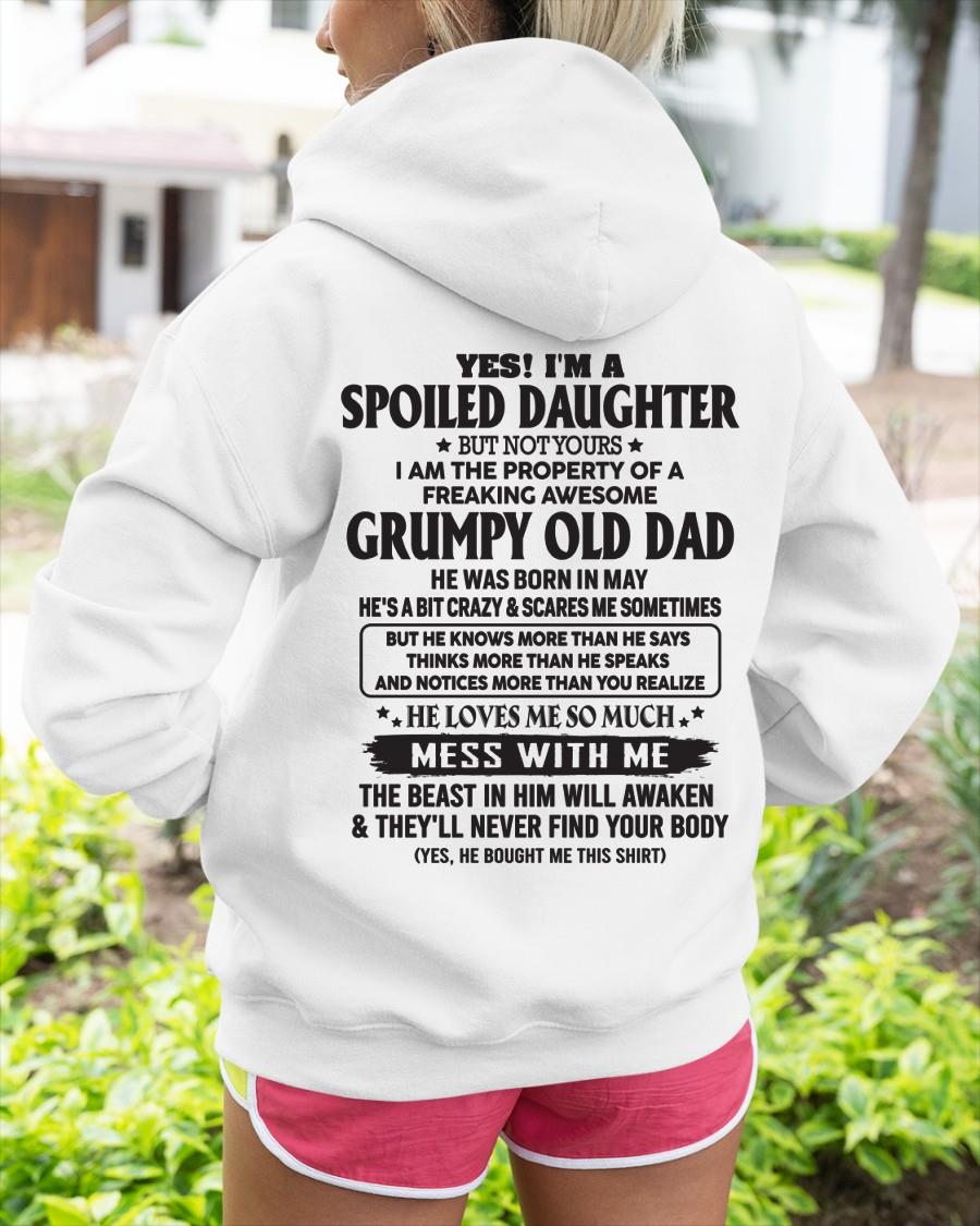 May - Grumpy Old Dad was born in May - Gift for your daughter from dad - HL05 (SKU05-89-05)