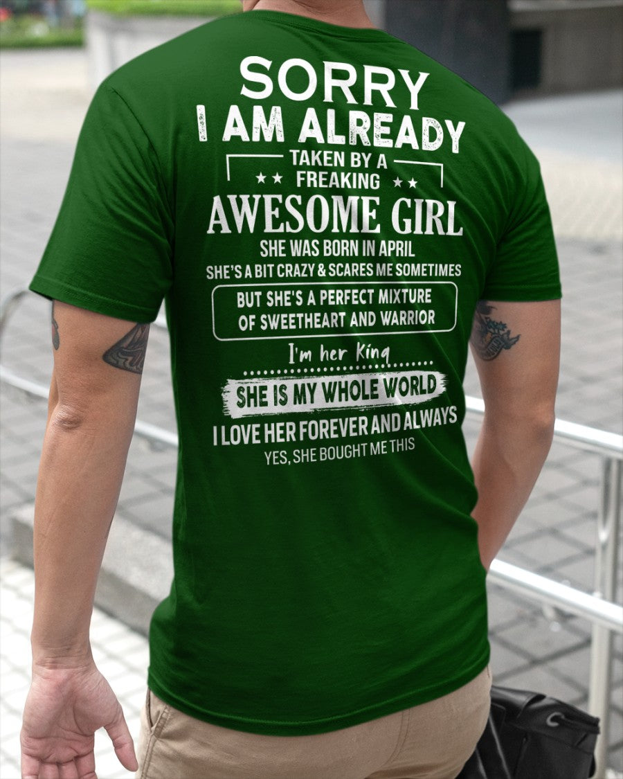 April - Awesome Girlfriend - Special gift for your Boyfriend, Husband - HL04 (SKU04-86)