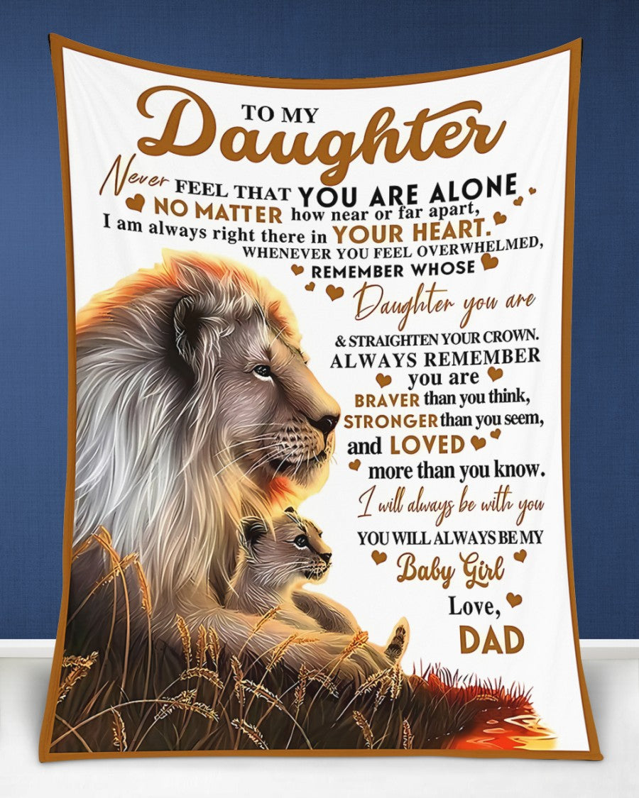 Special Gift For Your Daughter Blanket - From Dad02