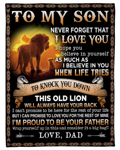To my Son From Dad - Blanket (SKUB06-54)