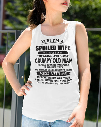 Awesome husband was born November - Gift for girlfriend, Gift for wife from husband - Perfect gift for your wife - HL11 (SKU11-52-11)