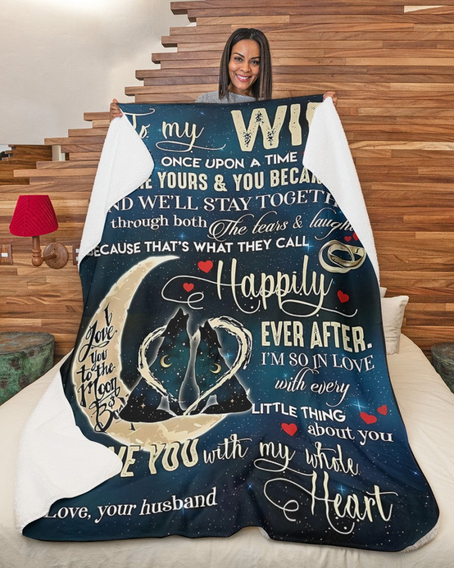 Special Gift For Your Wife Blanket - From Husband (SKU-CHAU-B13) FULL