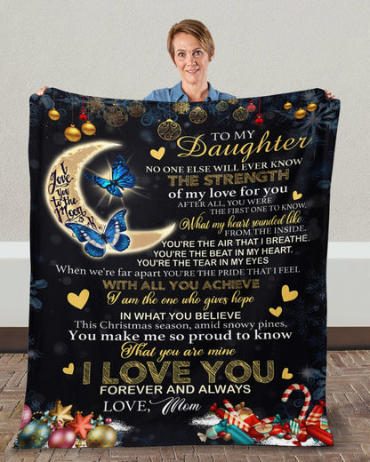 Special gift for your daughter Blanket -  from mom (SKU-CHAU-B09)