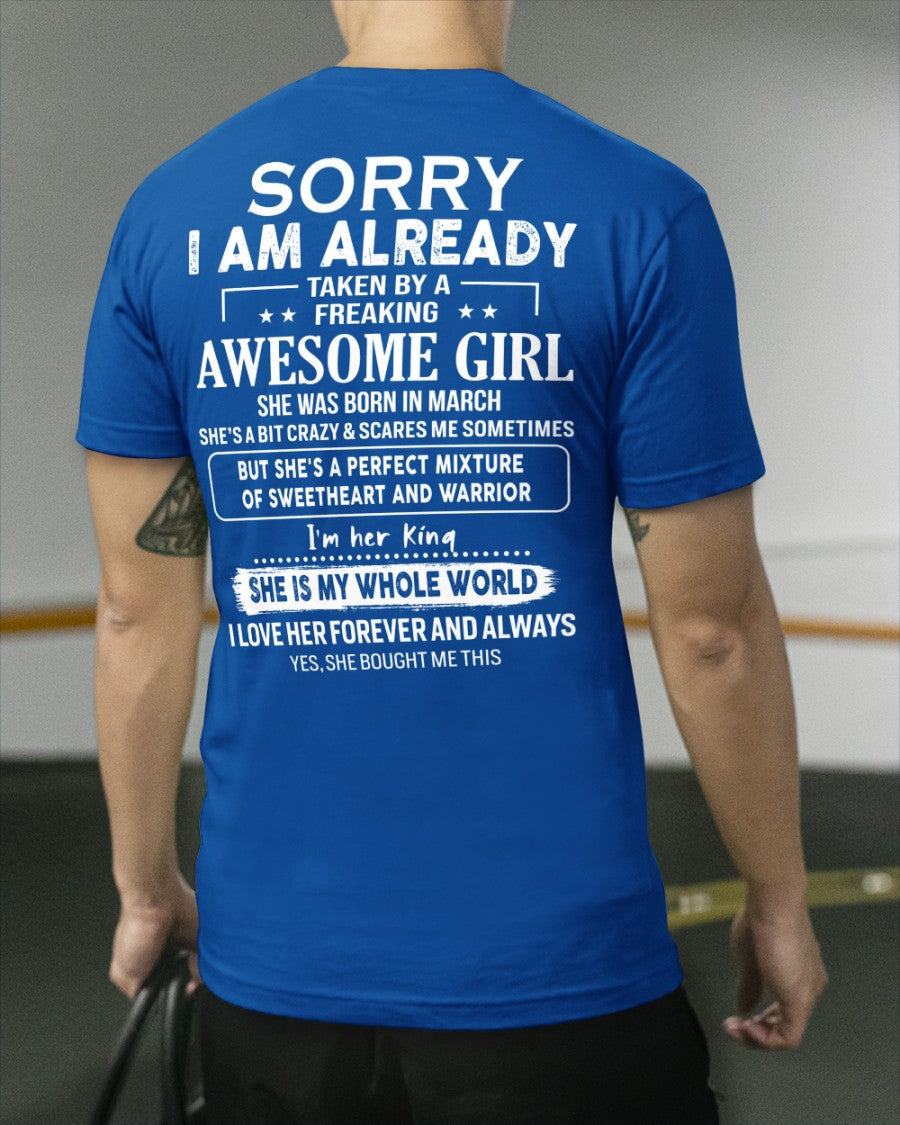 March - Awesome Girlfriend - Special gift for your Boyfriend, Husband - HL03 (SKU04-86)