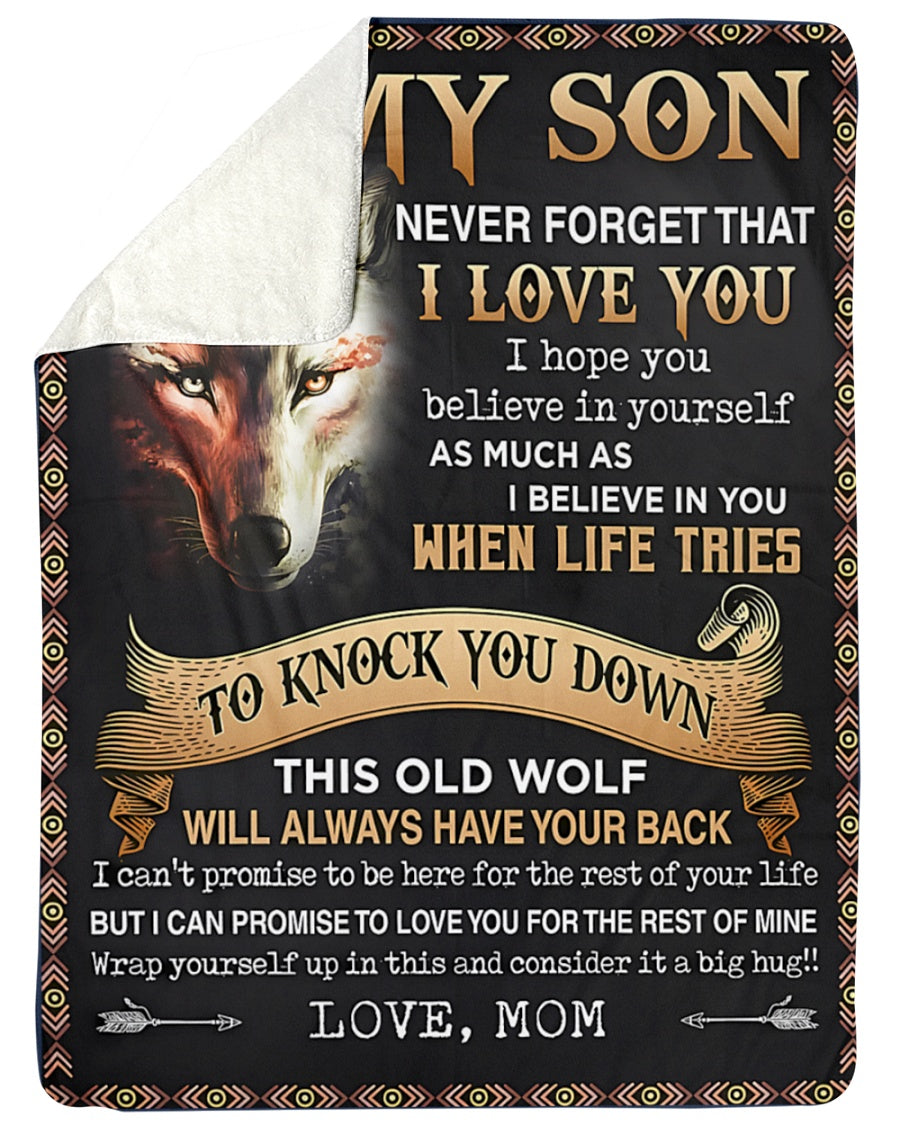Special Gift For Your Son Blanket - From Mom (SKUB06-108)