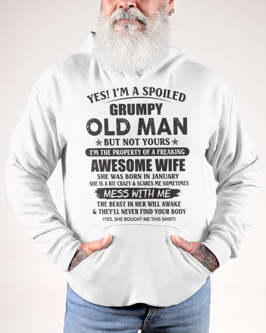 Awesome wife January - Perfect gift for your husband - HL01 (SKU96-68-01)