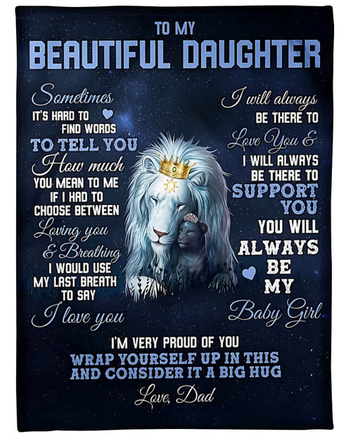 To My Daughter Blanket - From Dad (SKUB10-71) FULL