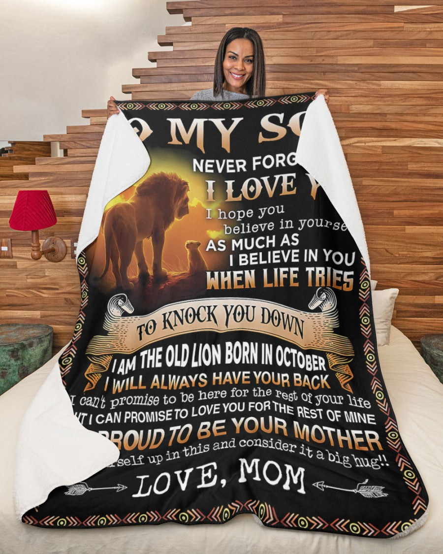 Special Gift For Your Son Blanket - From Mom (SKUB09-140-10)