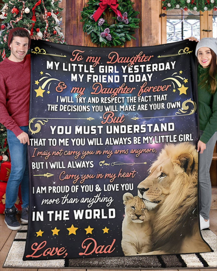 Special Gift For Your Daughter Blanket - From Dad05