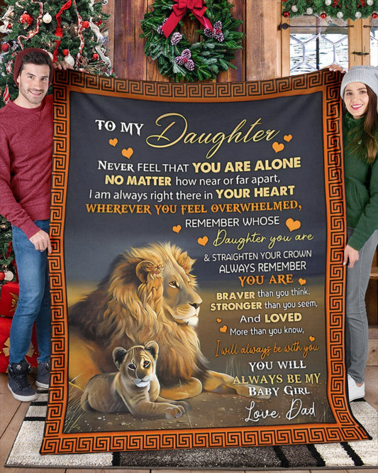 Special Gift For Your Daughter Blanket - From Dad01 (SKUB11-103)