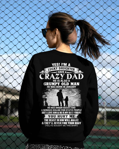 January - Gift For Daughter Tshirt From Dad - Funny T-shirts For Daughters - Special gift for your daughter - HL01 (SKU2604-47-01)